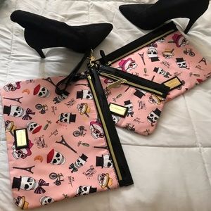 Betty Johnson skull makeup / travel bags